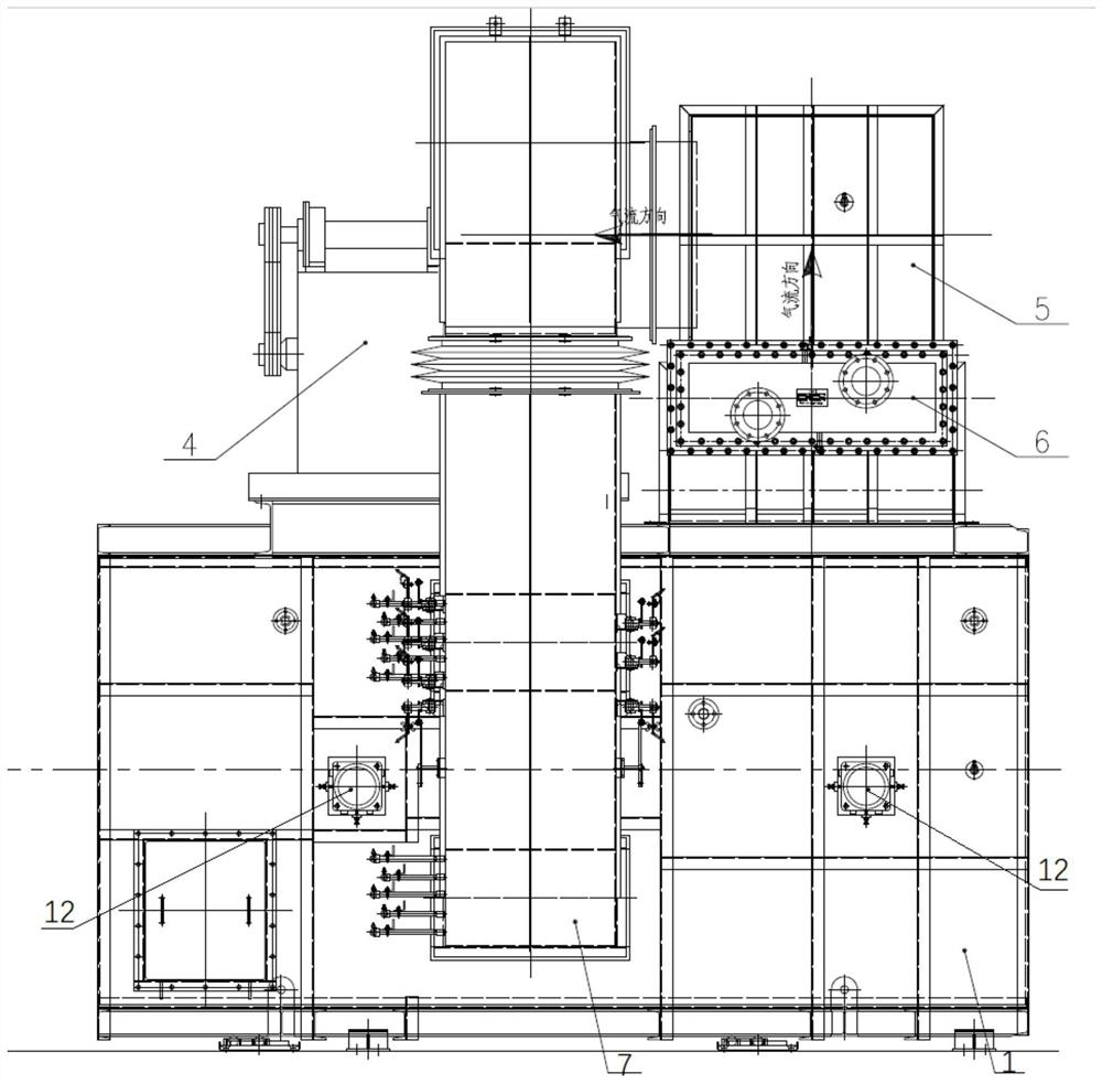 Gas circulation jet cooling device