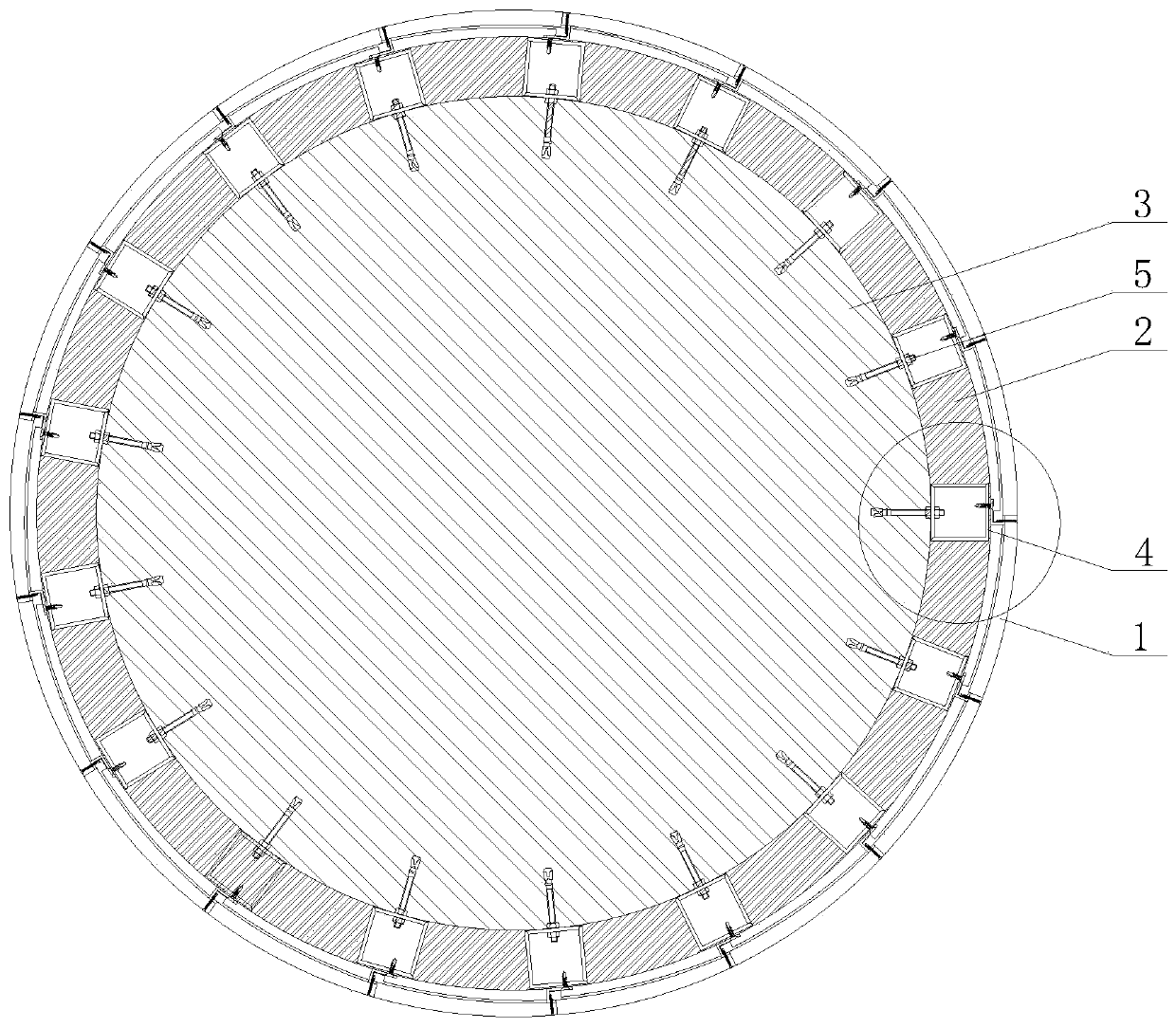 End-to-end spliced ​​decorative plate and ring-shaped assembly method thereof