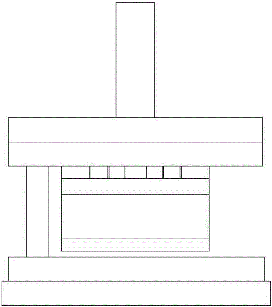 Bending die for producing electric box