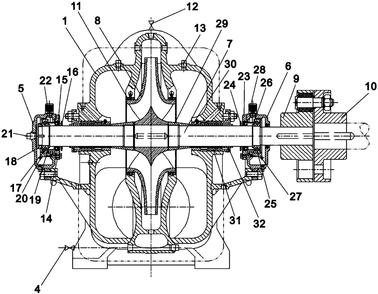 Water supply pump for deaerator