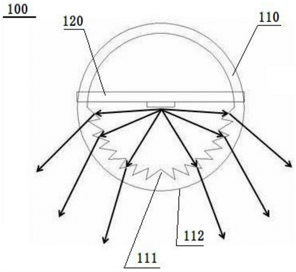 Large-angle light distribution illumination module and ceiling lamp with the same