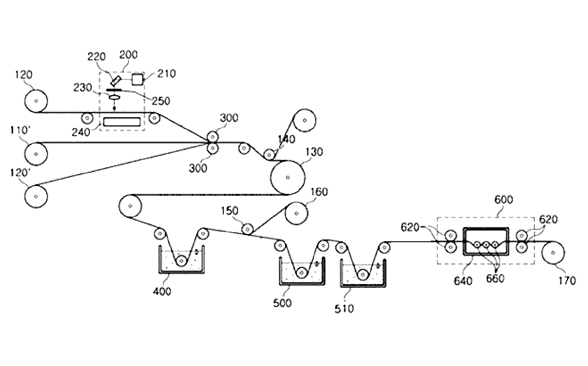 Methods for manufacturing polarizing element, polarizing element roll and single sheet type polarizing element having local bleaching areas (as amended)