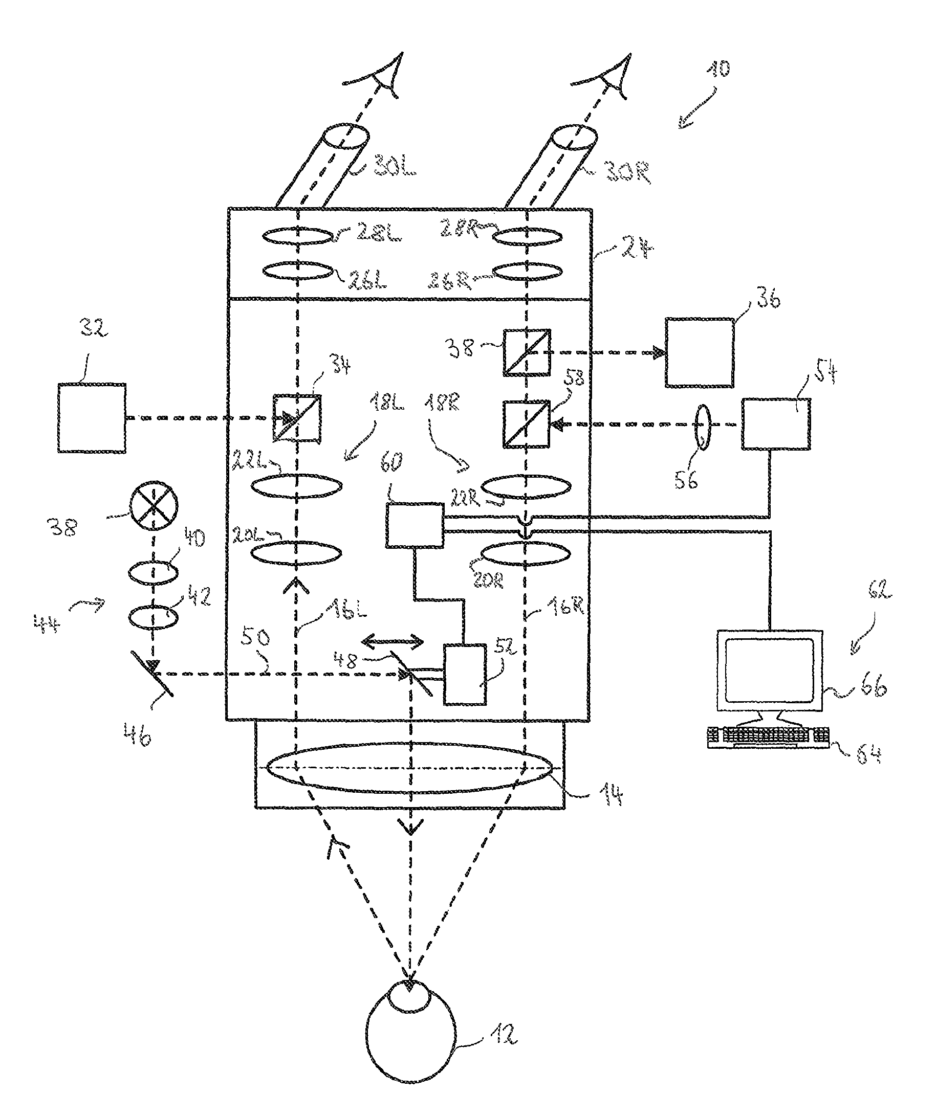 Illumination system for an ophthalmic surgical microscope and method thereof