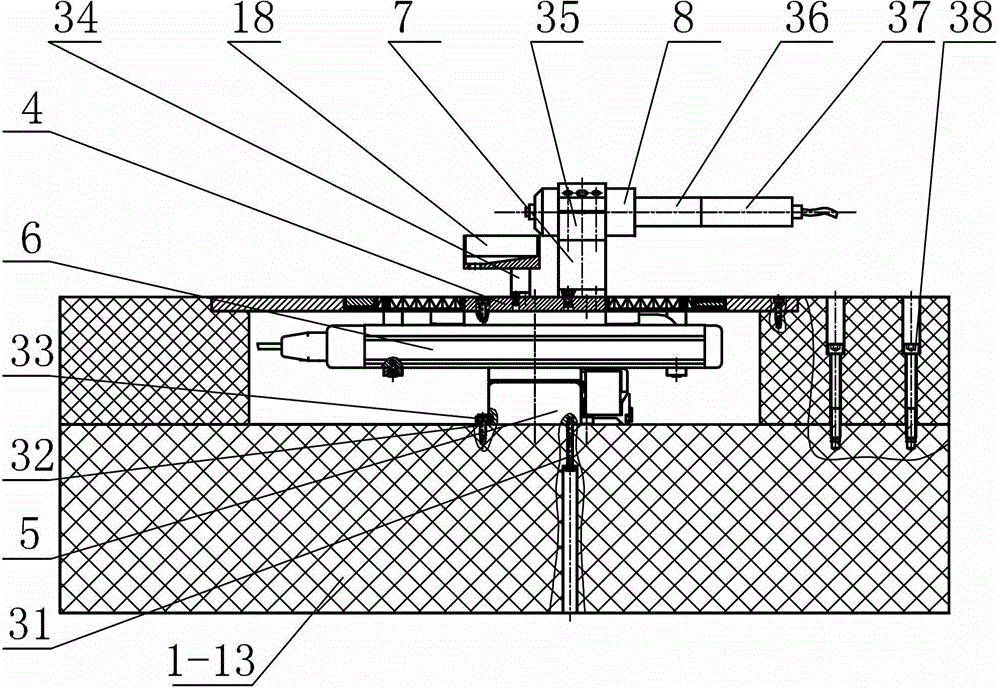 Workpiece shaft numerical control motion platform device for ultraprecision machining