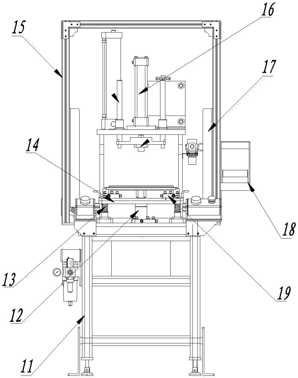 An assembly system and assembly method of a duckbill hole seeder