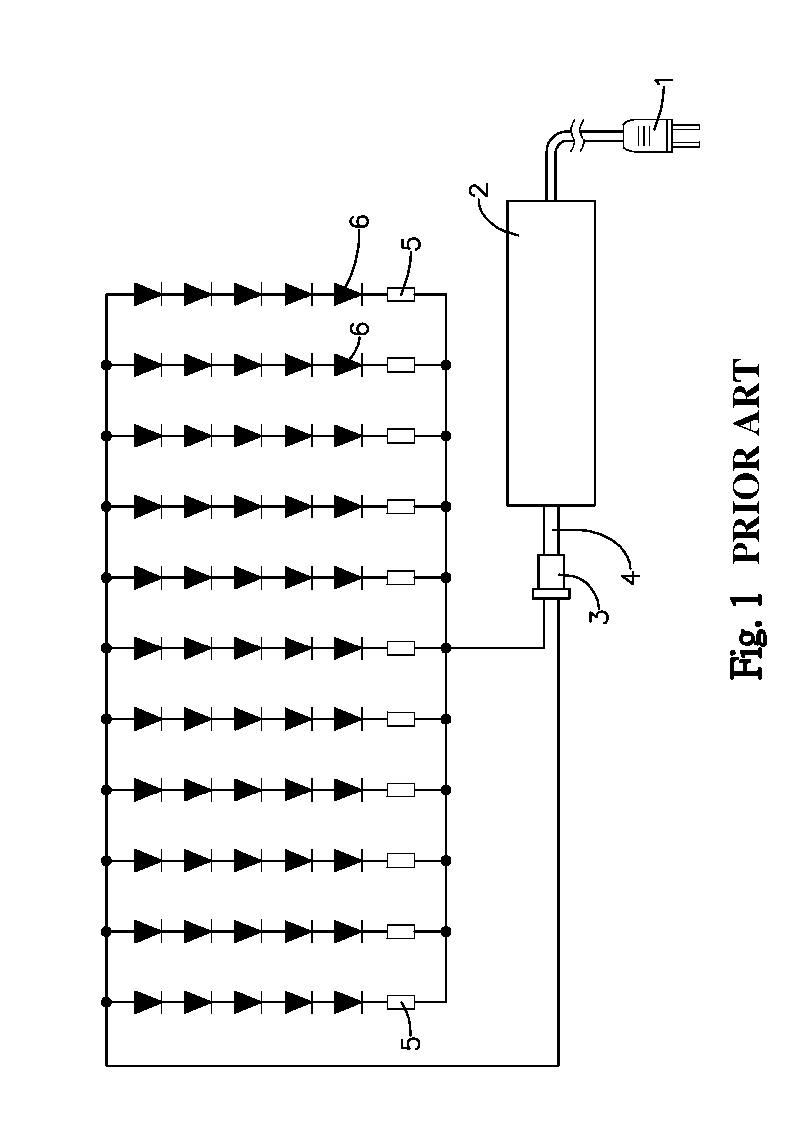 Circuit structure of light-emitting diode (LED) lamp