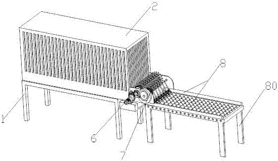 Automatic egg collecting device for raising chickens