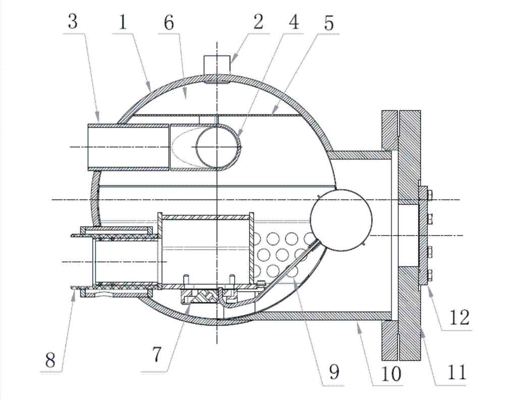 Flash evaporation type economizer and distributing method by adopting same