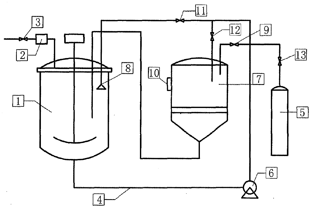 Nitric acid loop oxidation device and selective oxidation of dimethyl nitrobenzene in device