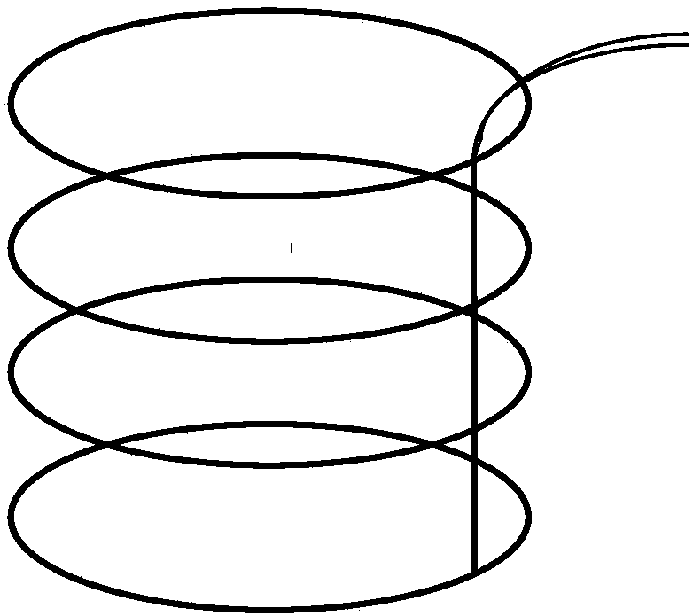 A three-dimensional magnetic coil with a large uniform area and its manufacturing method