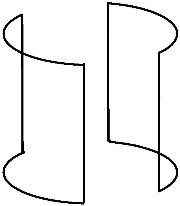 A three-dimensional magnetic coil with a large uniform area and its manufacturing method