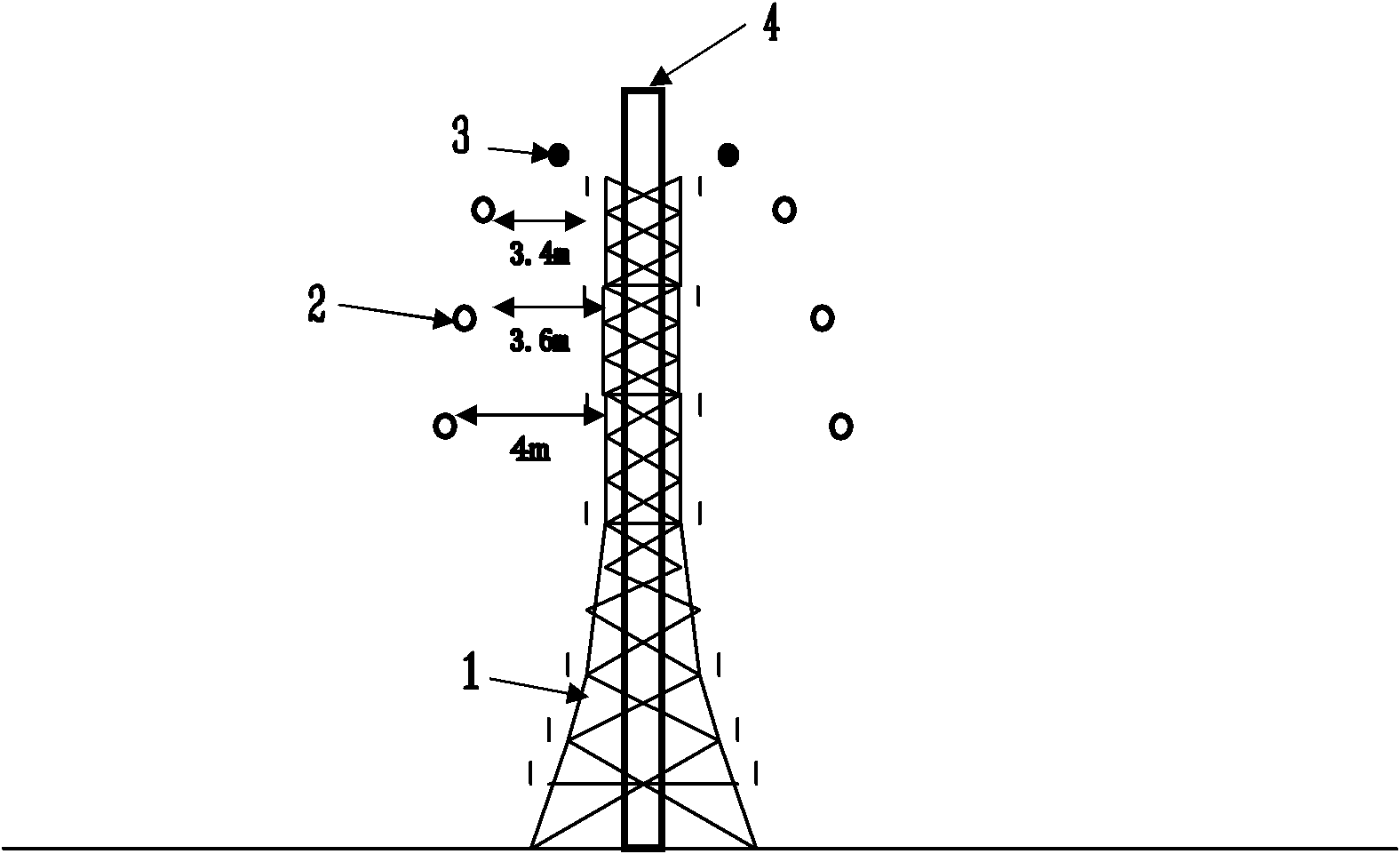 Method for transforming tangent tower of double-circuit double-bundle transmission lines by lifting in electrified mode in another place