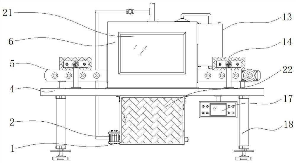 Glass processing device