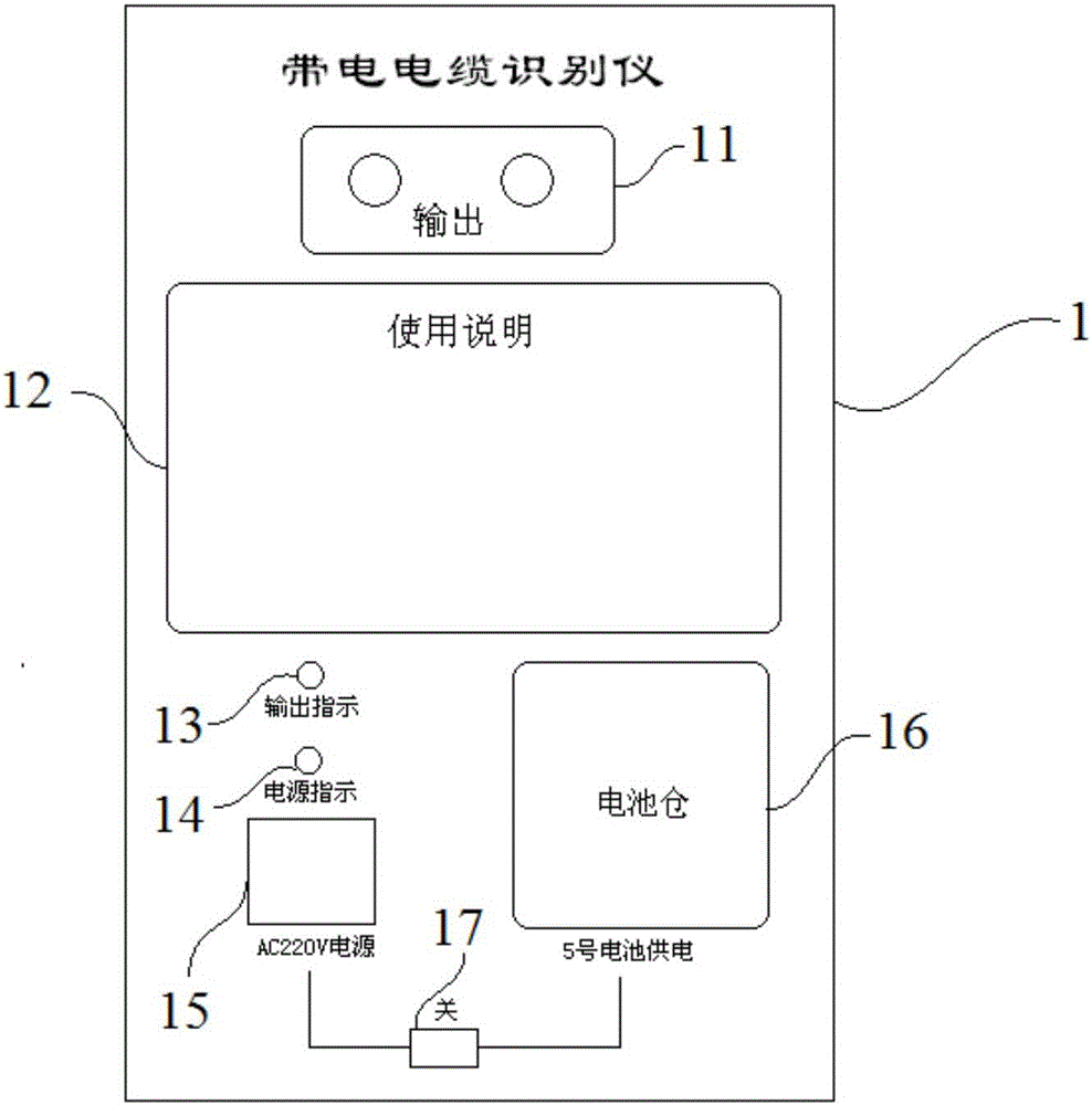 Cable recognition device and recognition method