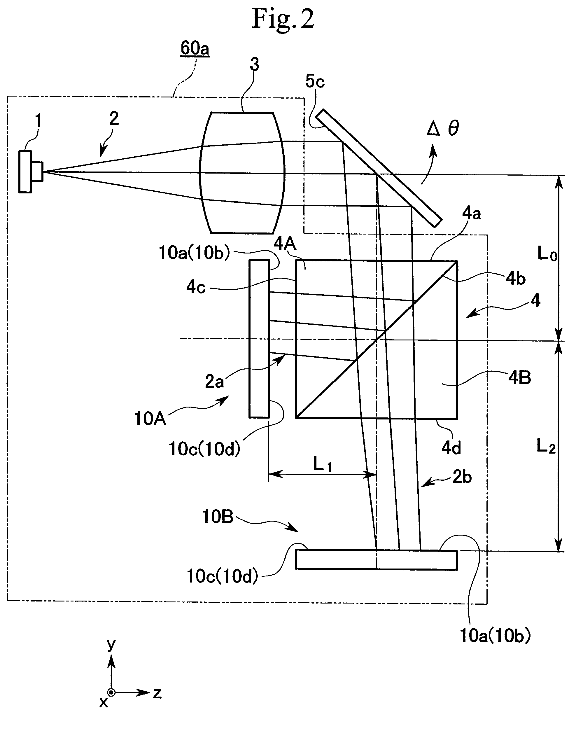 Angle detection optical system, angle detection apparatus, optical signal switch system and information recording and reproduction system