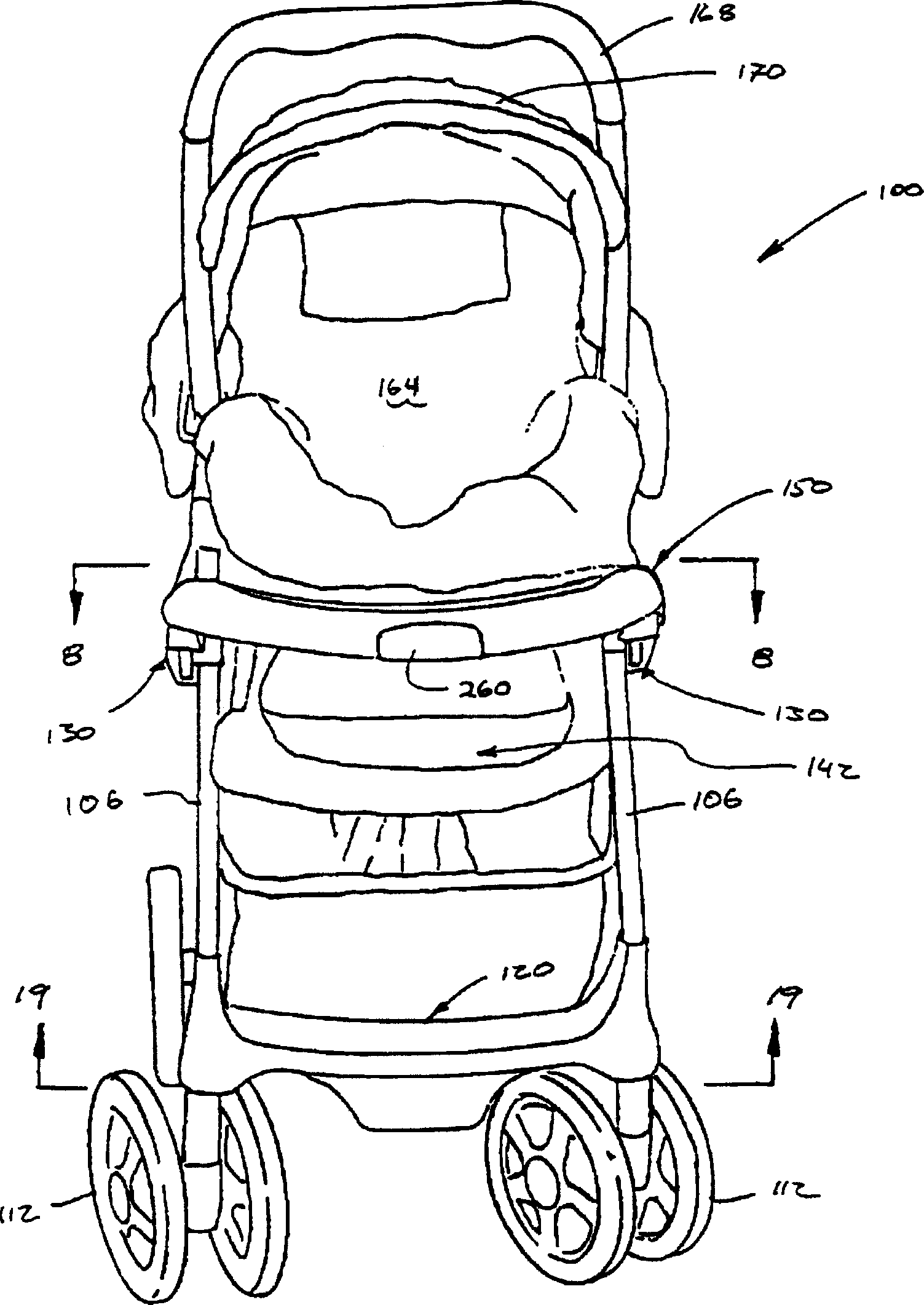 Multifunction children cart and baby cart seat