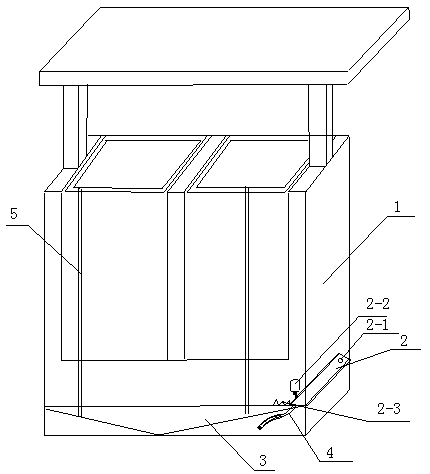 Dustbin with cleaning device