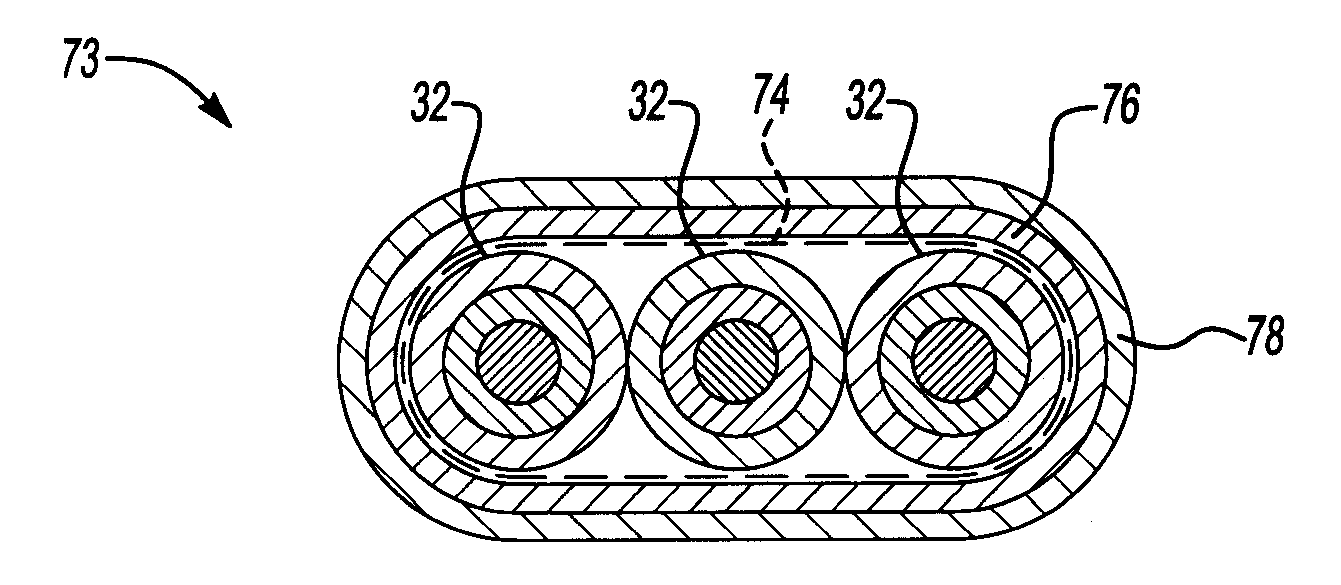 Insulated assembly of insulated electric conductors