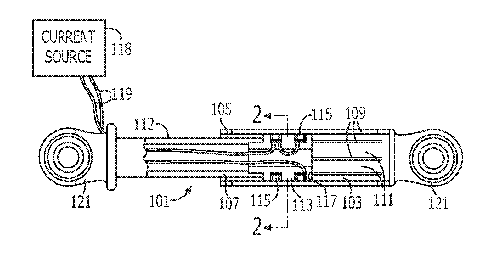 System comprising magnetically actuated motion control device