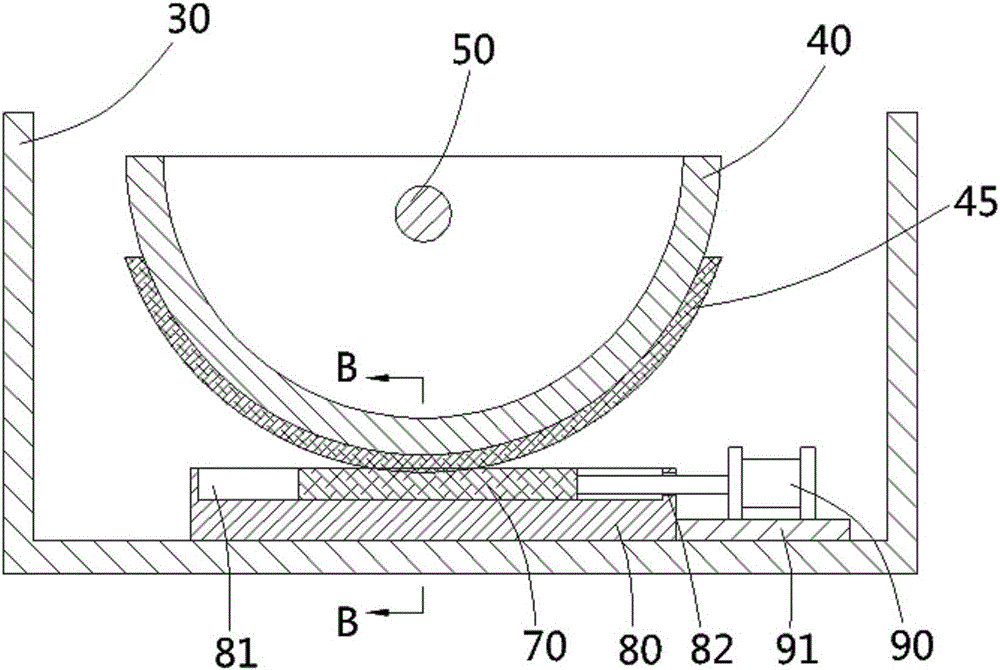 LED lamp structure capable of being hidden and adjusted