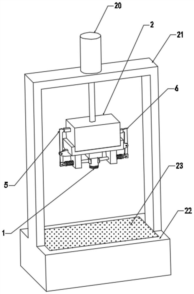 Clamping mechanism for micro-arc oxidation on top of aluminum alloy piston