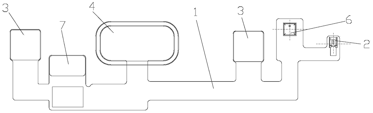 Multifunctional group key structure and smart phone