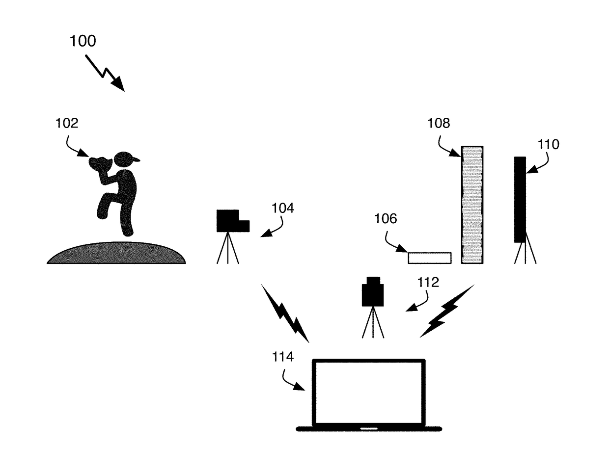 Athletic performance by tracking objects hit or thrown at an electronic display