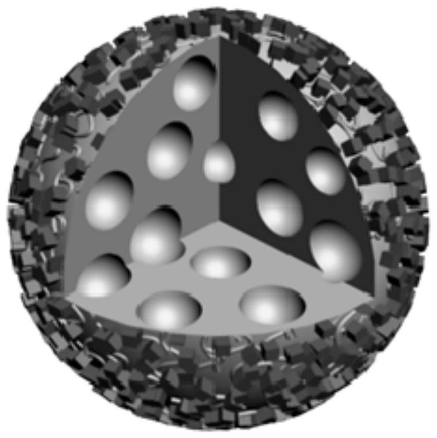 Composite microcapsule adsorbent for removing Cs &lt; + &gt; in water and preparation method thereof