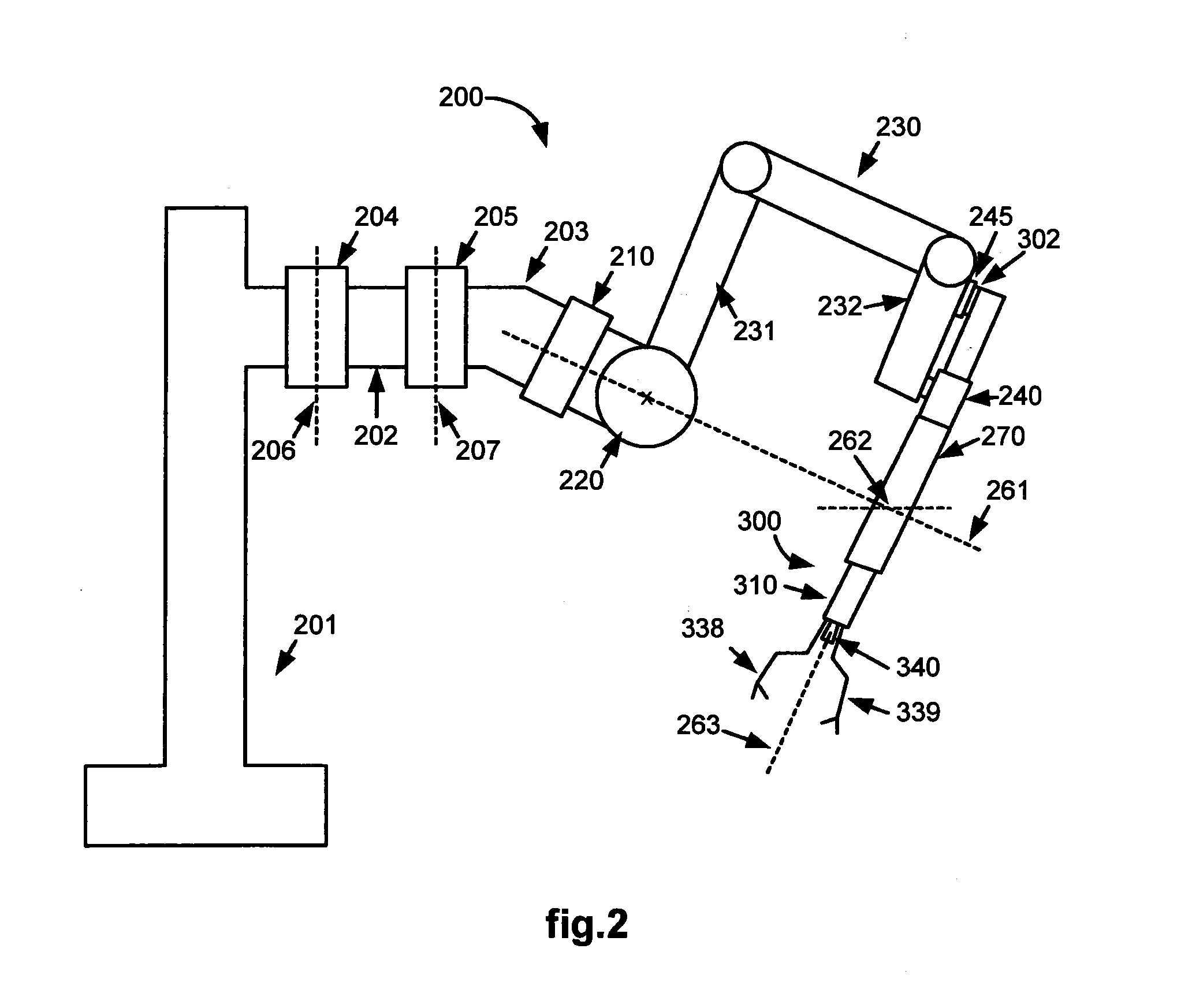 Extendable suction surface for bracing medical devices during robotically assisted medical procedures