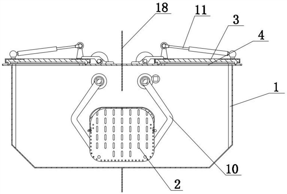 Biological safety type liquid tank transfer window