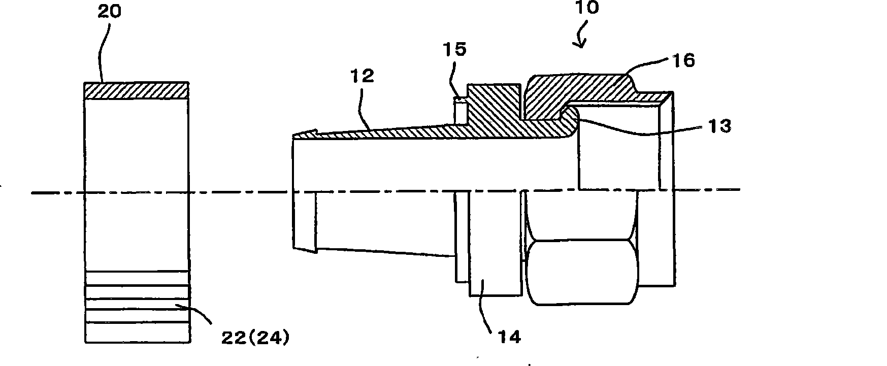 Connector for coaxial cable