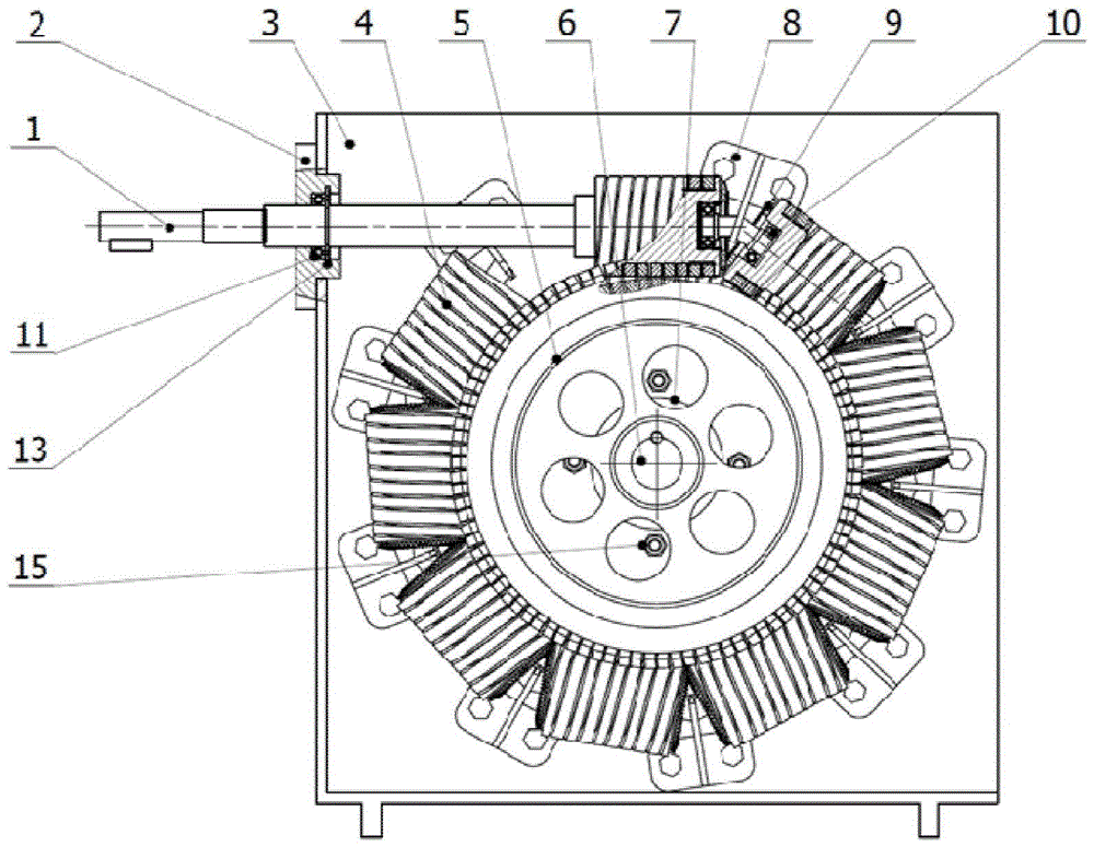 High torque permanent magnet worm gear transmission mechanism