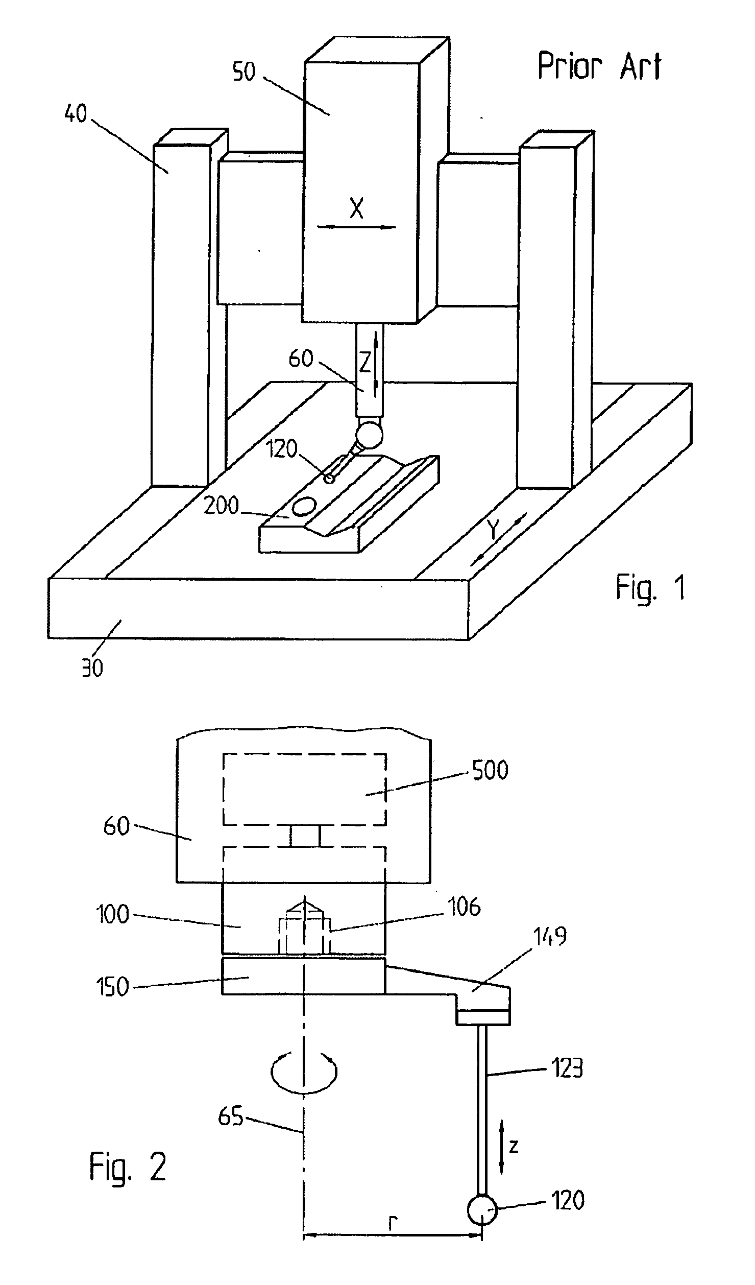 Coordinate measuring method and device
