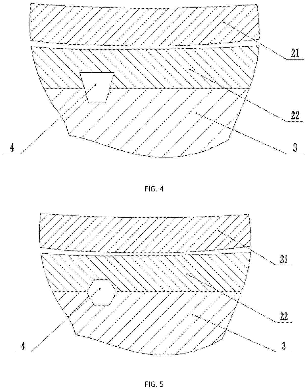 Semi-condyle type artificial knee joint