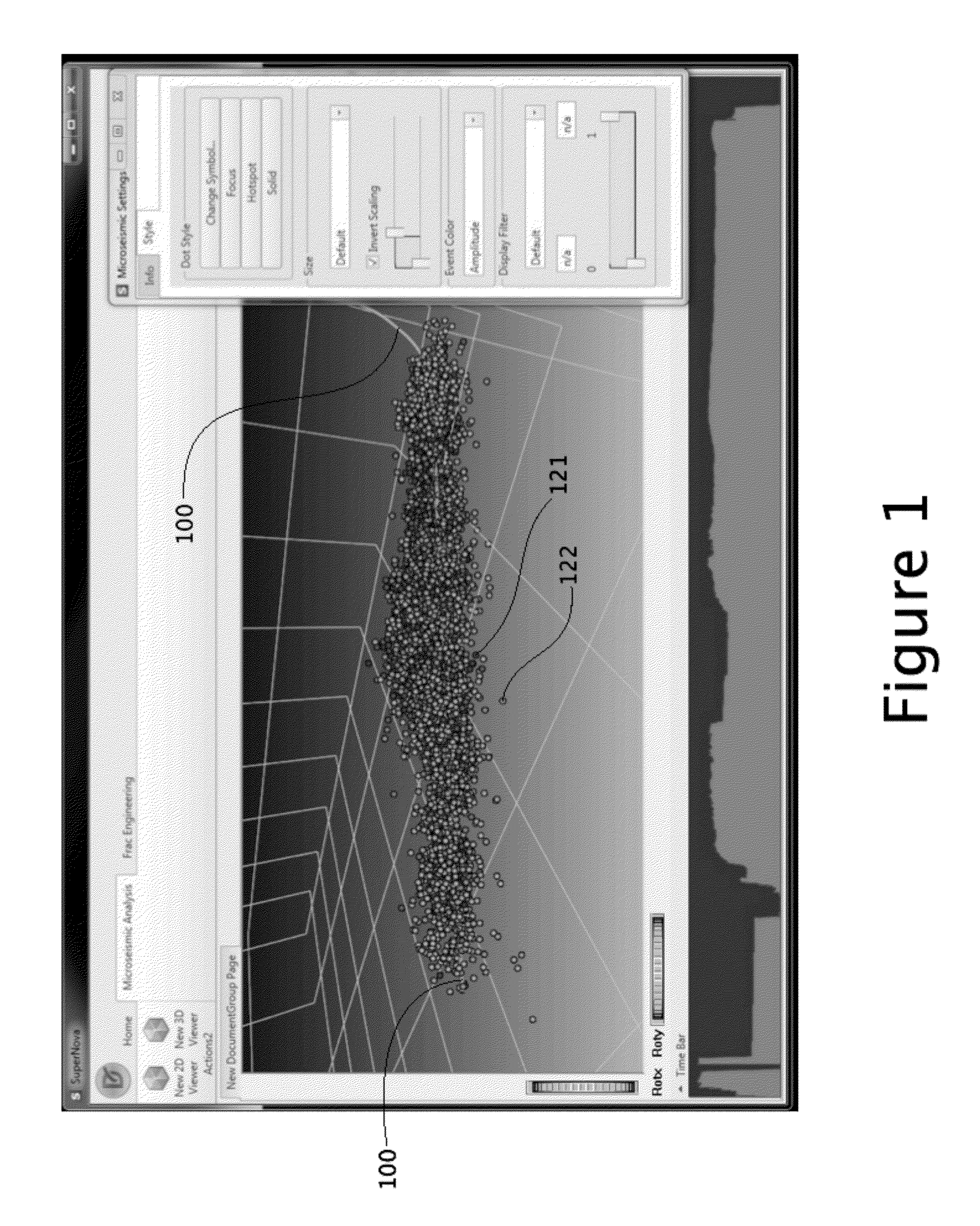 Method and Apparatus For Interactive 3D Visual Display of Microseismic Events