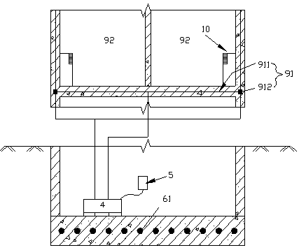 Building structure provided with temperature control device