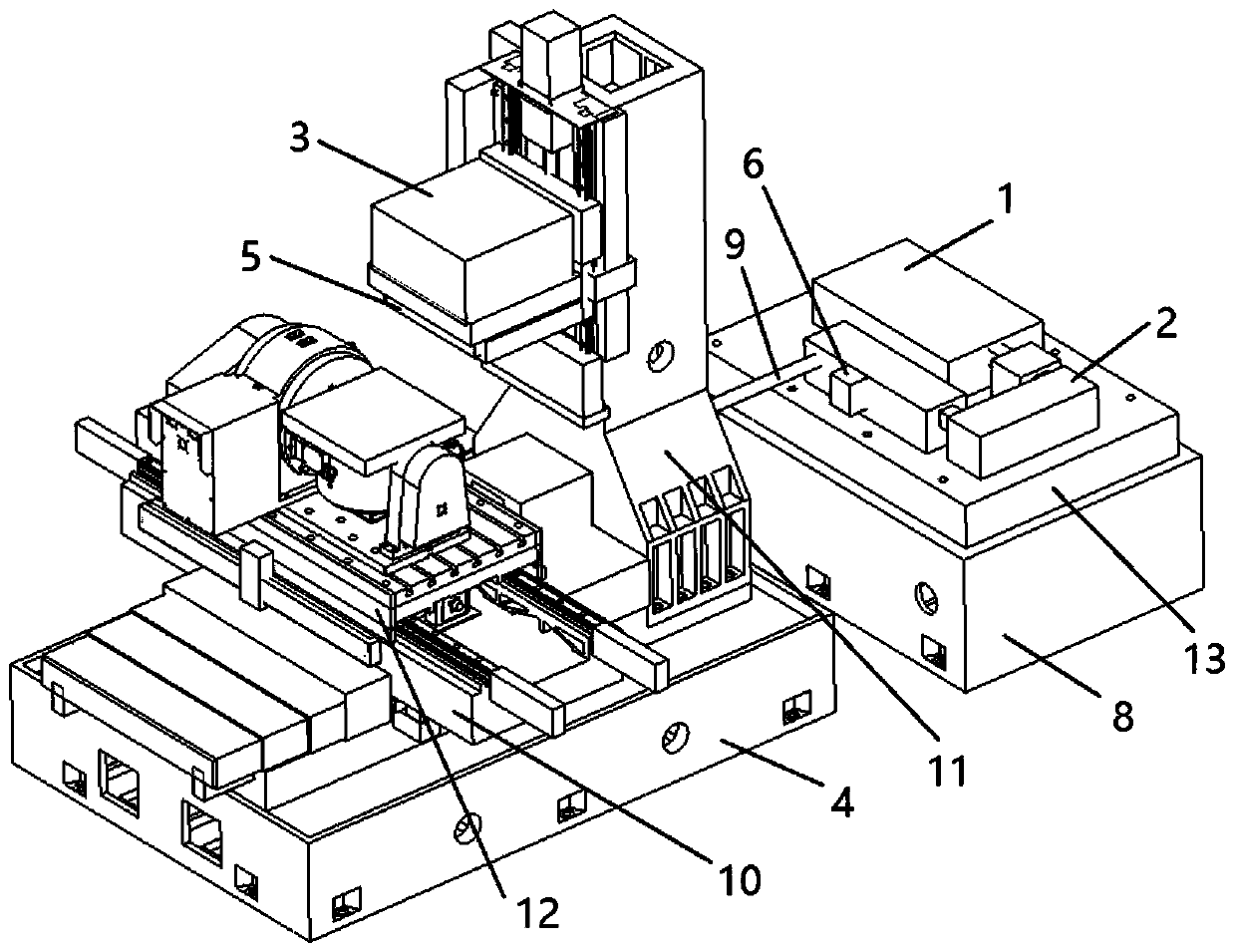 Ultra-fast seven-axis five-linkage laser processing system