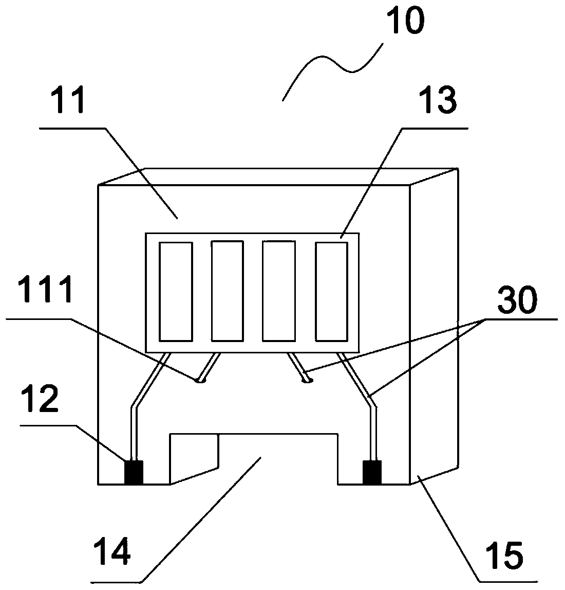 An electrode adapter device for bioimpedance measurement