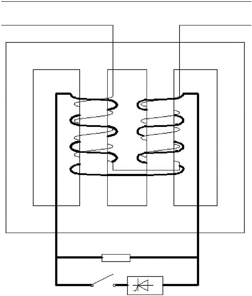 Strongly coupled power fault current limiter