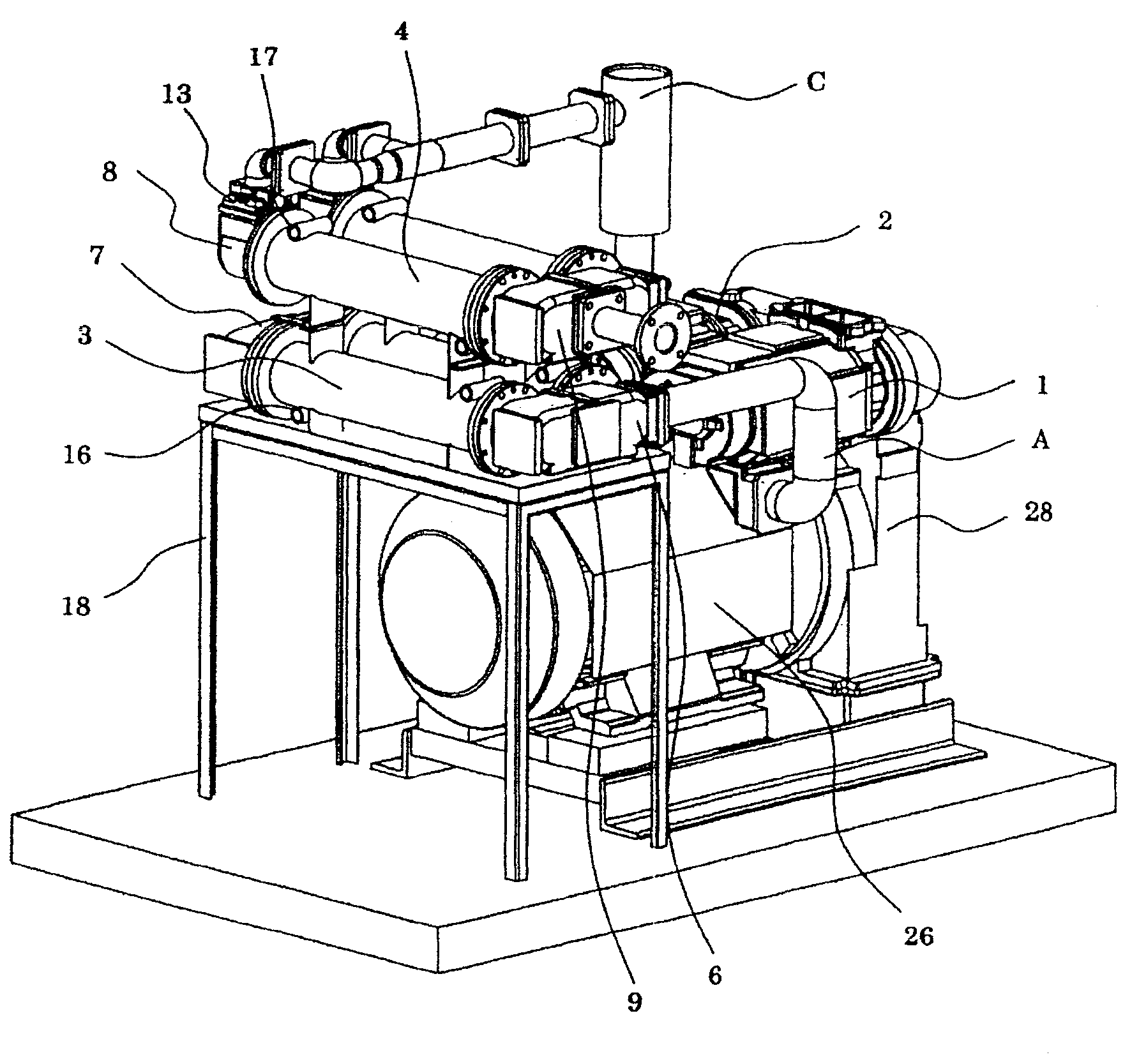 Water-cooled oil-free air compressor