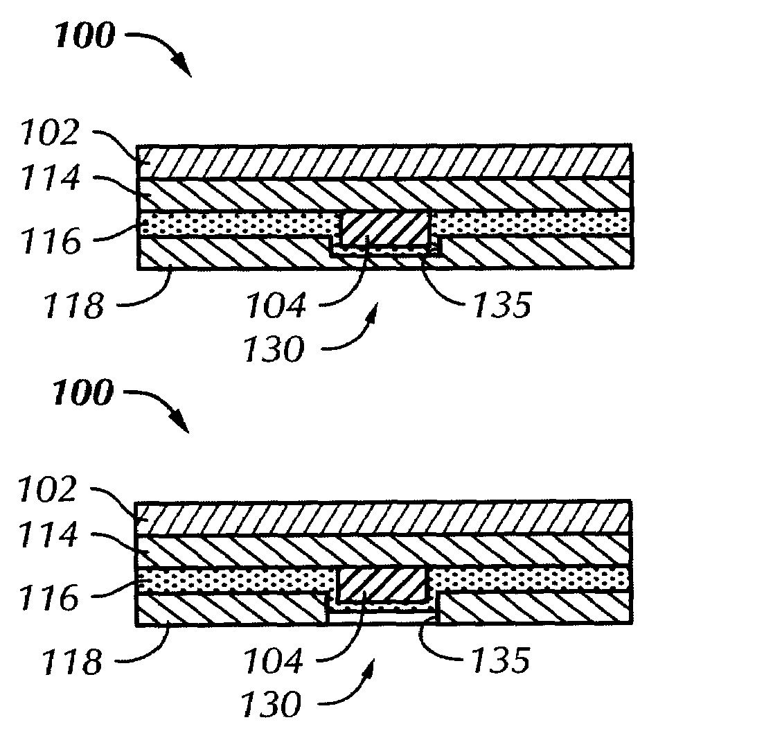 RFID tag that provides a flat print area and a pinch roller that enables the same