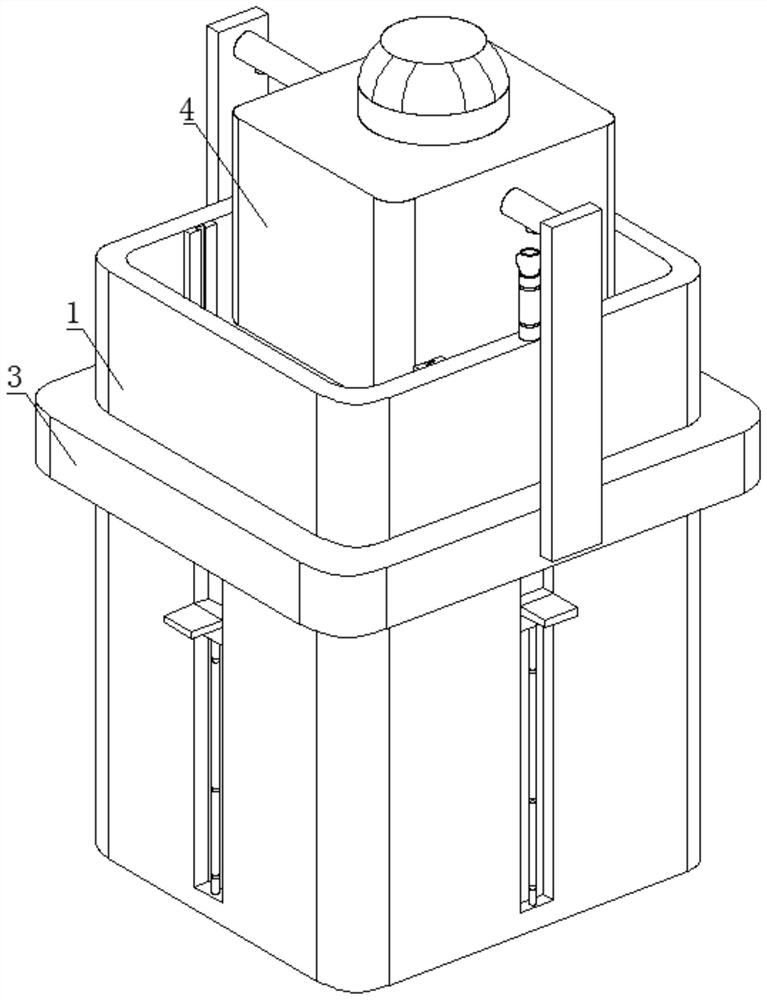 Uniform mixing device and method for high-concentration uniform nitro-compound fertilizer