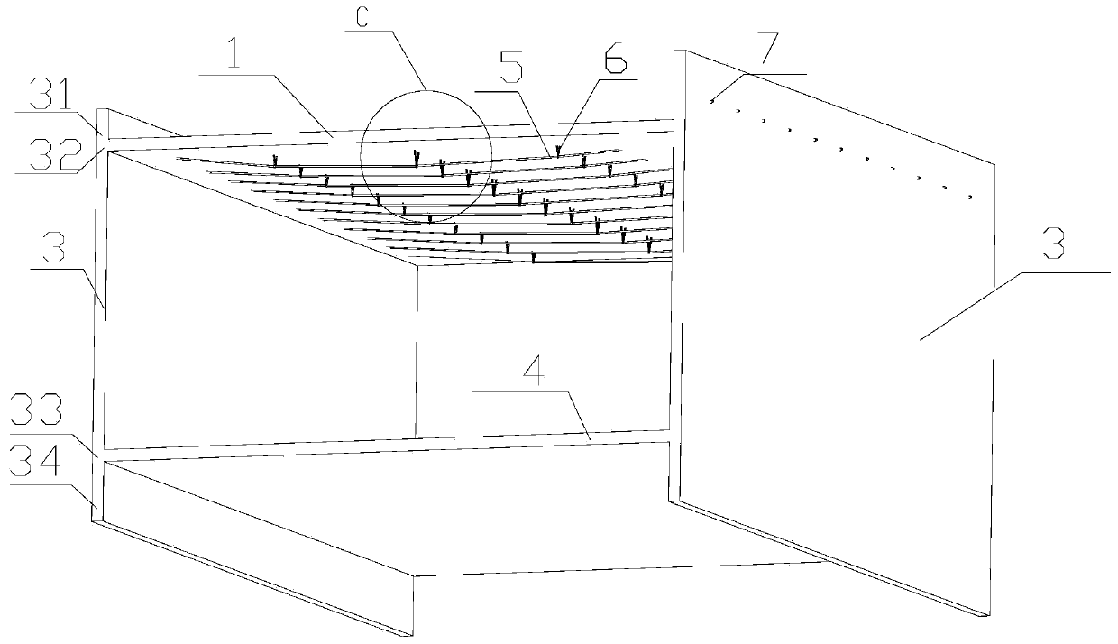 Large-span composite structure type underground station and construction method thereof