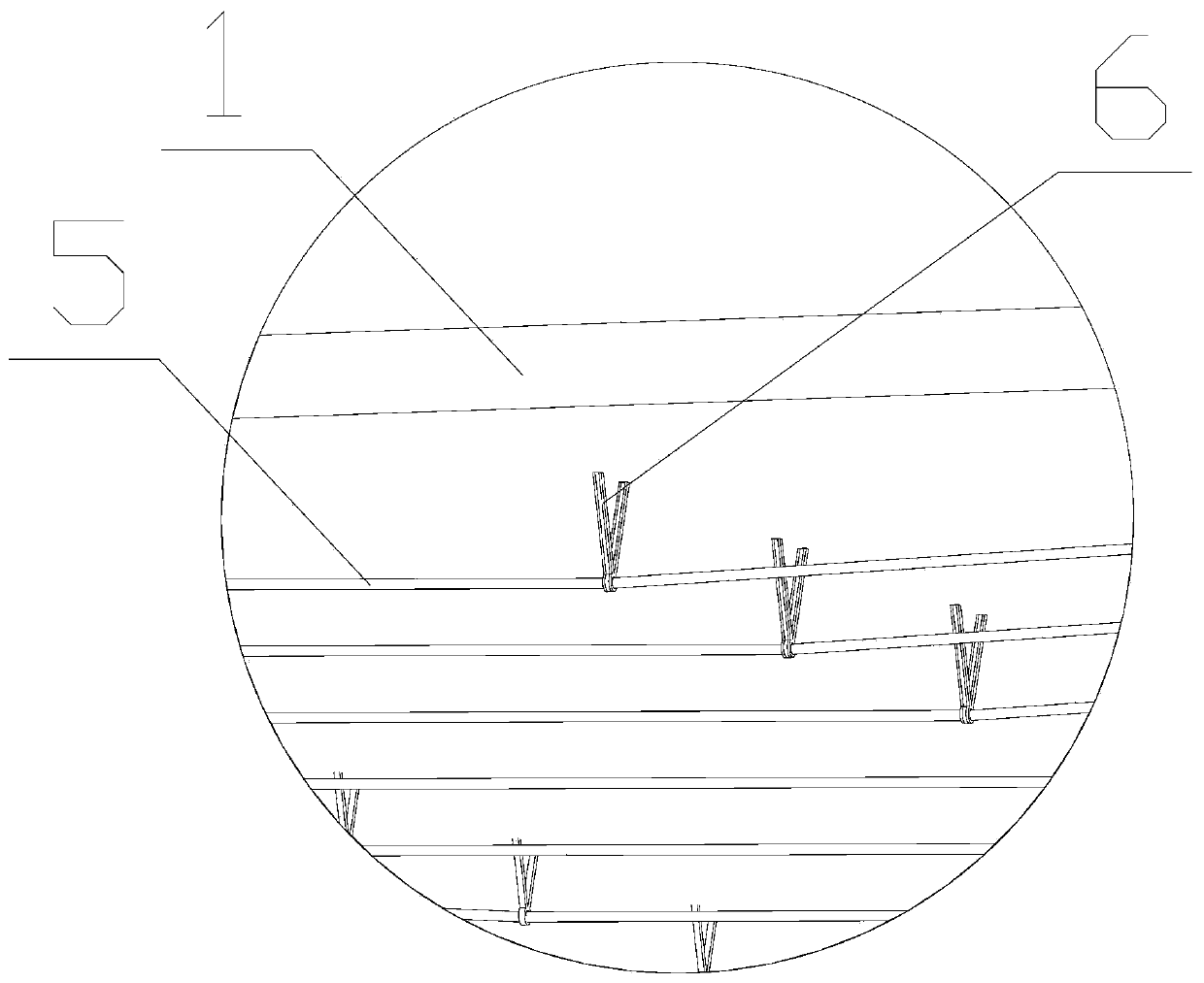 Large-span composite structure type underground station and construction method thereof