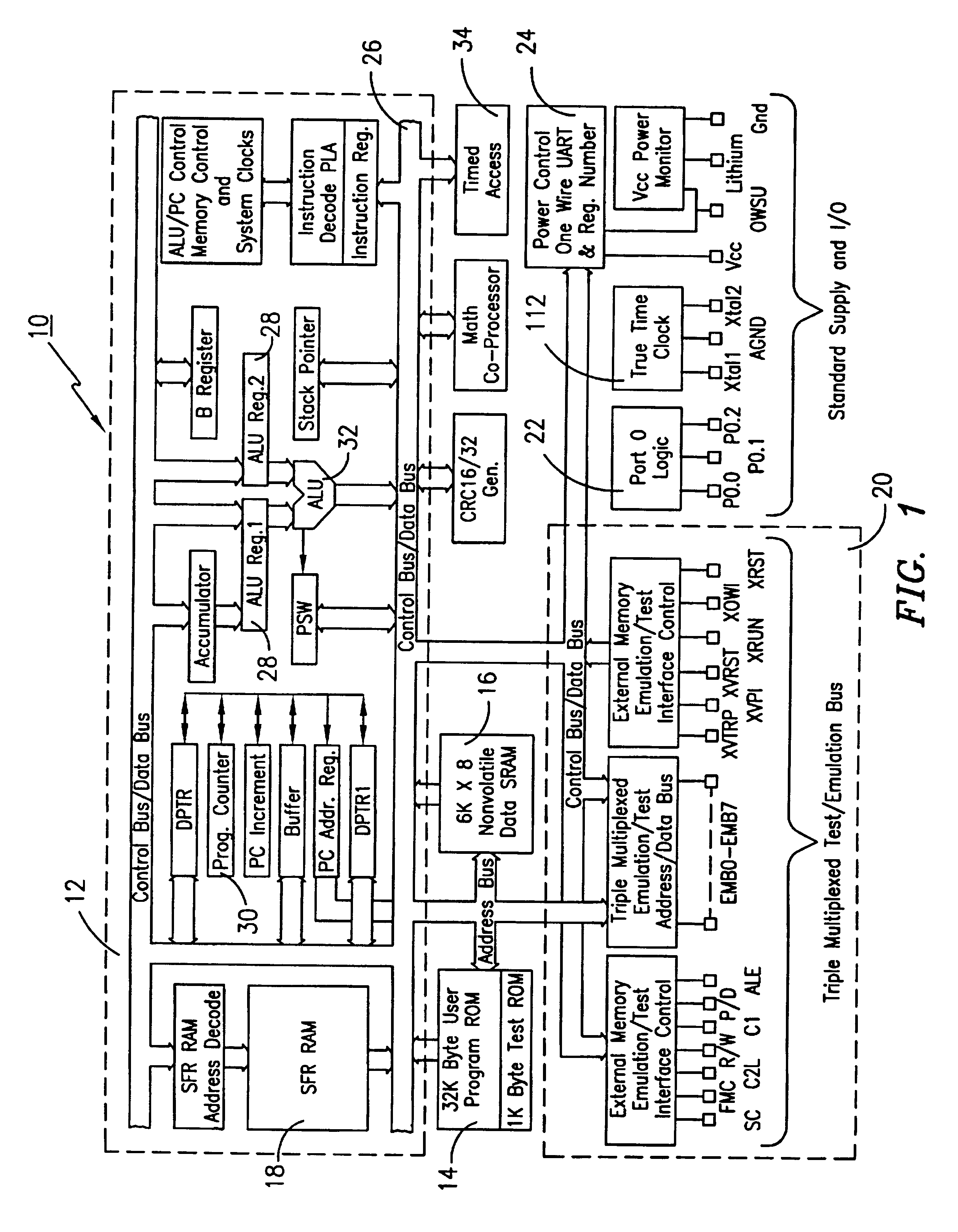 Microprocessor with coprocessing capabilities for secure transactions and quick clearing capabilities