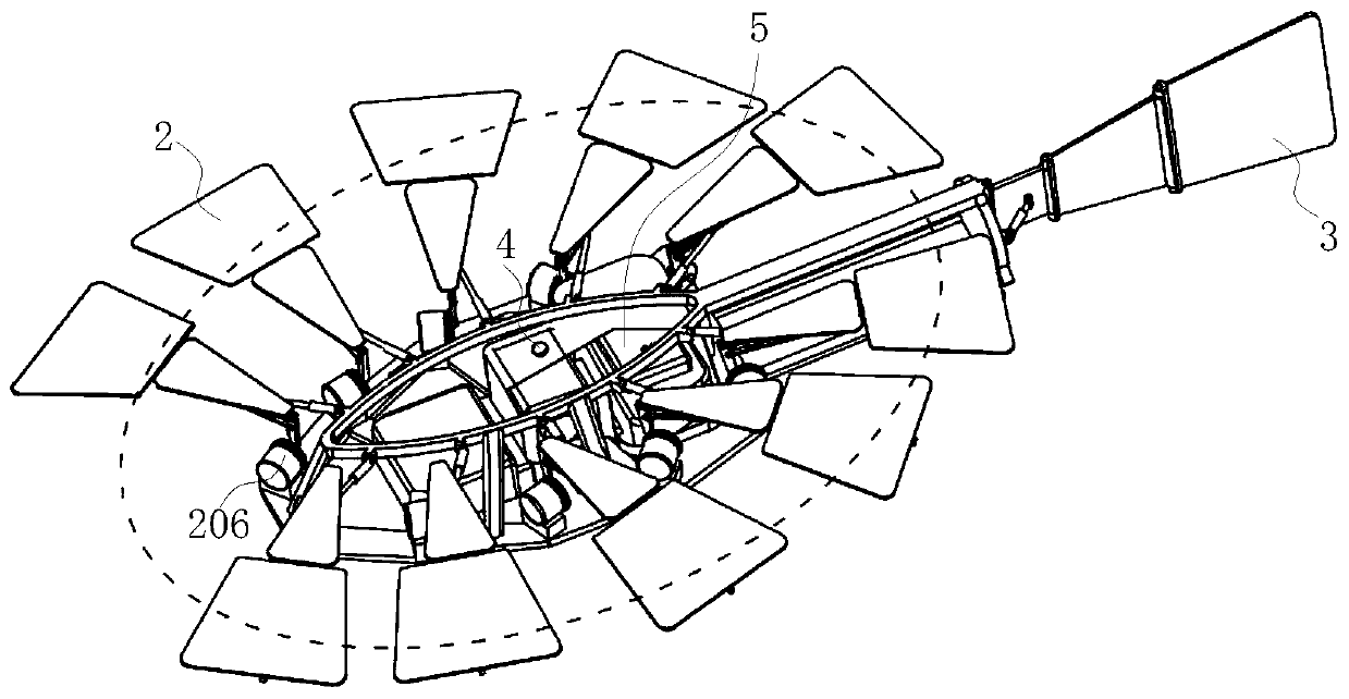 A serial hybrid variable-wing bionic mechanical fish-type submersible vehicle
