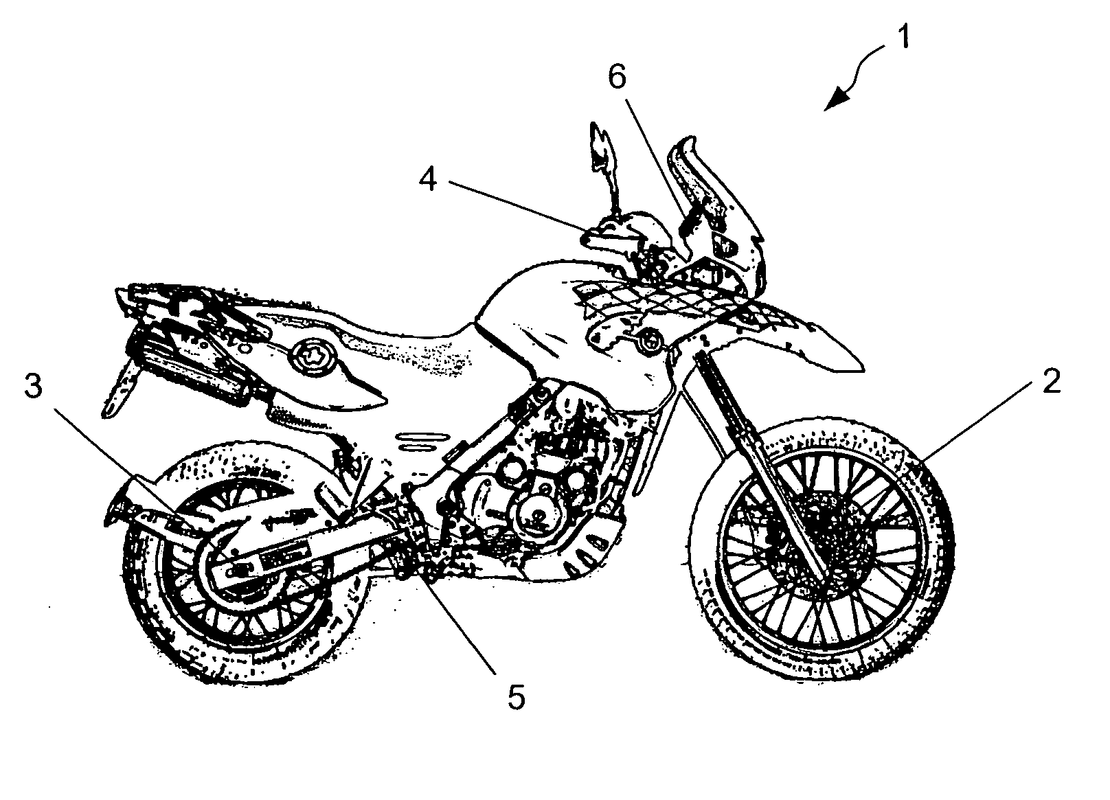 Integral brake system having antilock braking for a motorcycle