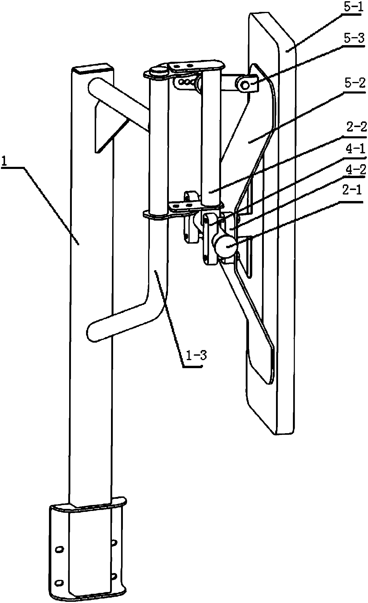 A rearview mirror bracket for mine dump truck