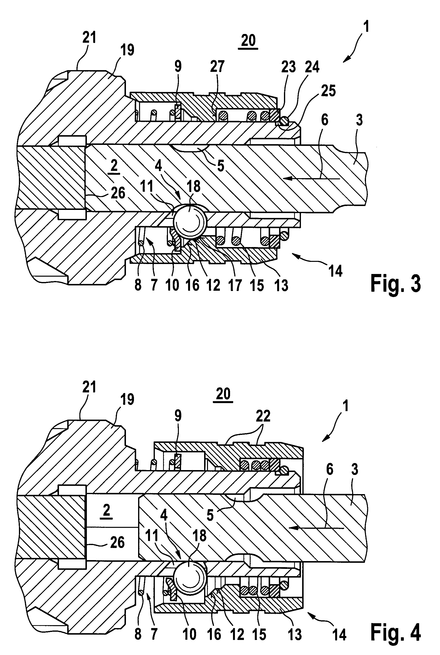 Clamping device for hexagon bits