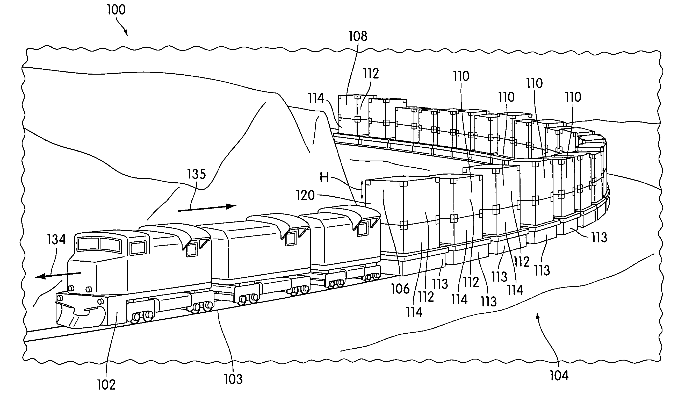 Drag reducing devices for stacked intermodal rail cars
